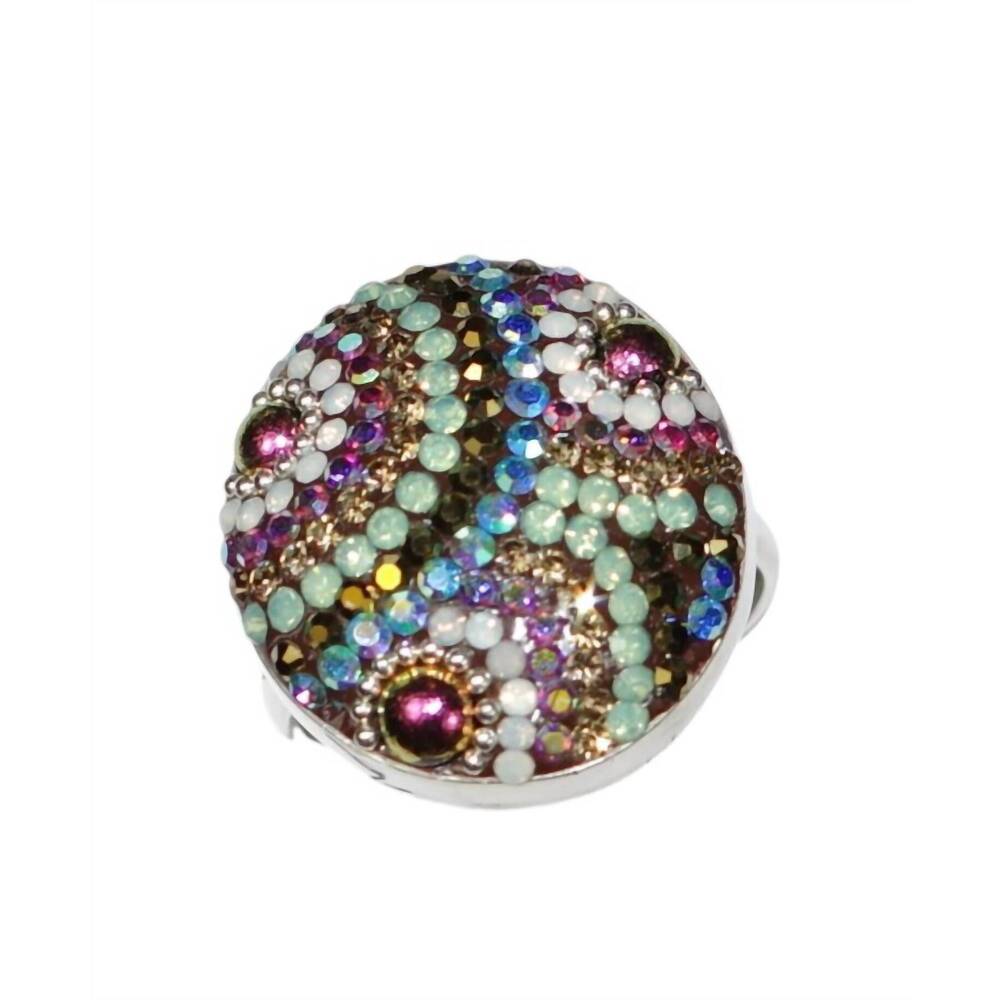 NEW MOSAICO women's austrian crystals ring in multicolor
